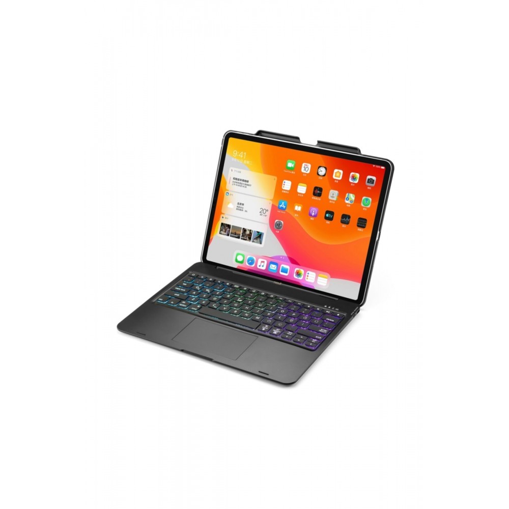 NOUT Ipad Pro 12,9" (4.ve 3.) Için Türkçe Q Klavye Kılıf Touchpad Trackpad Mouse